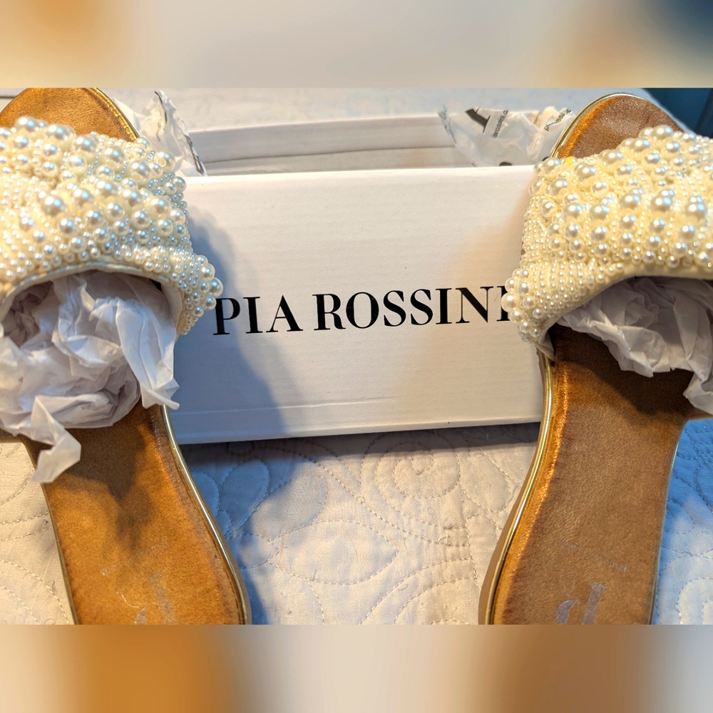Pia Rossini pearl sandals size 38